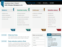 Tablet Screenshot of michalek-notar.cz
